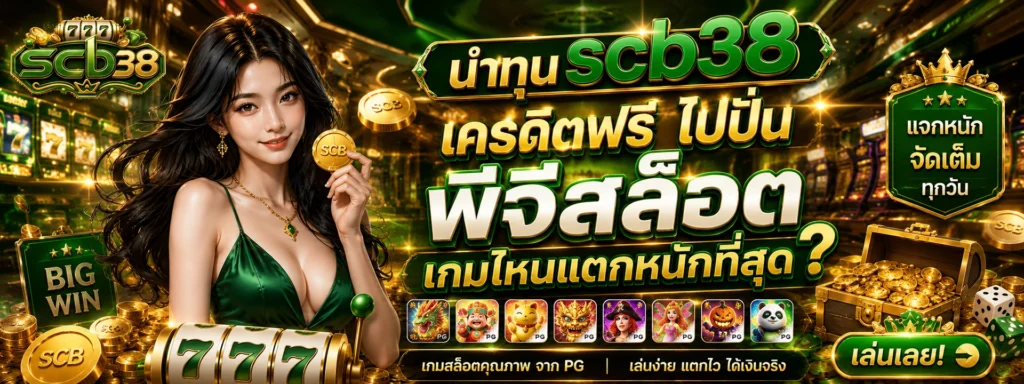 นำทุน scb38 เครดิตฟรี ไปปั่น พีจีสล็อต เกมไหนแตกหนักที่สุด