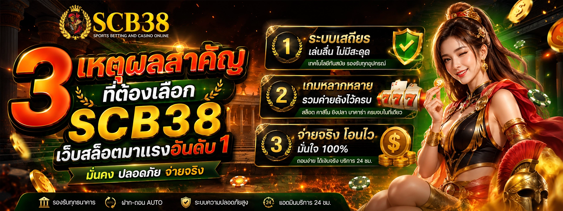 3 เหตุผลสำคัญที่ต้องเลือก scb38 เว็บสล็อตมาแรงอันดับ 1